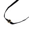 N-6516 Women Black Retro Velvet Crystal Collars Necklace Choker Long Clavicle Chain