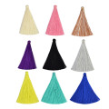 E-3901 100 pcs/lot  65mm Color-mixed Small Pendant Imitation Silk Satin Tassels DIY Findings Charms for Earring Necklace