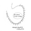 N-6526 European Fashion Silver Plated Choker Necklace Hollow Out Flower Crescent Pendant Necklaces Women Jewelry