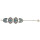 N-6530 B-0824 Bohemian Vintage Silver Inlay Resin Bead Coins Tassels Pendant Necklace Bracelets For Women Set Jewelry