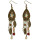 E-3908 * Boho Retro Brown Long Tassel Drop Beaded Charms Earring Fish Hook Dangle Earrings 4 Colors