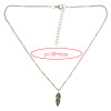 N-6535 2 Pcs/set Fashion Lace Metal Stitching Collar Necklace Leaf Pendants for Women Jewelry