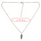 N-6535 2 Pcs/set Fashion Lace Metal Stitching Collar Necklace Leaf Pendants for Women Jewelry