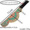 N-6541 Retro Charms Ethnic Beaded Elastic Strech Adjustable Belt Waist Belly Chain Body Jewelry