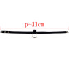 N-6542 Fashion Vintage Black Leather Choker Neckkace Gothic Handmade Jewelry