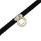 N-6543 Gothnic Punk Style White Black PU Leather Choker Necklace Circle Pendant Fashion Short Necklaces Women Accessory