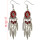 E-3915 Bohemian Antique Silver plated Fashion Earring Bead Dangle Earrings For Women Jewelry