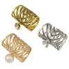P-0348 Fashion Vintage Gold Silver Plated Alloy Pearl  Crystal Scarf Buckle Brooch Women & Girl Accessory