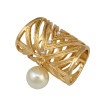 P-0348 Fashion Vintage Gold Silver Plated Alloy Pearl  Crystal Scarf Buckle Brooch Women & Girl Accessory