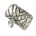 P-0348 Fashion Vintage Gold Silver Plated Alloy Pearl  Crystal Scarf Buckle Brooch Women & Girl Accessory