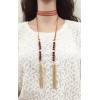 N-6551 3 Colors Fashion Long Chains Gold Tassle Rhinestone Pendant  Necklaces Fashion Women Jewelry