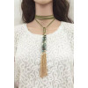 N-6551 3 Colors Fashion Long Chains Gold Tassle Rhinestone Pendant  Necklaces Fashion Women Jewelry