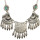 N-6557 Bohemian Silver Fashion Necklace Natural Turquoise Beads Tassel Pendant Necklace Women Jewelry