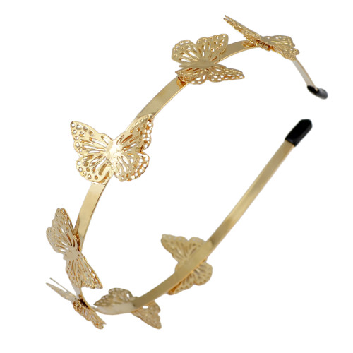 F-0376 New Fashion Gold Plated Butterfly Shape Hair Jewelry for Girl Hair Accessories