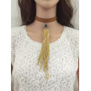 N-6562 Fashion Retro Velvet Collar Bib Necklace Choker Pendant Necklace for Women 2 Colors