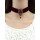 N-6567 Fashion Handmade Sexy Choker Necklace Black/Red Dropwater Rhinestones Pendant Necklaces 2 Colors