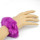 B-0827 4 Colors Plush Wide Bangle Elastic Rope Adjustable Bracelets For Women Jewelry