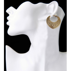 E-3918 Fashion Bohemia Silver Gold Plated Indian Style Vintage Shinny Geometry Earrings