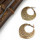 E-3918 Fashion Bohemia Silver Gold Plated Indian Style Vintage Shinny Geometry Earrings