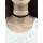 N-6573 3Pcs/set Simple Design Velvet Neckband Choker Necklace Rhinestone Stars Moon Shape Decration Necklaces For Women Jewelry