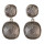 E-3929 Bohemian Fashion Silver Bronze Indian Style Vintage Geometry Shape Earrings For Women Jewelry