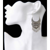 E-3931 1 Pair Bohemian Vintage Antique Silver Silver Plated Sun Carved Fashion Earring Bead Dangle Drop Earrings For Women Jewelry  SKU: