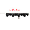 N-6576 Lace set Amazing Elegant Black Lace Belt SIlver Flower Pendant Choker Bracelet Necklaces Set