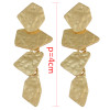E-3936 Bohemian Fashion Silver Bronze Indian Style Vintage Geometry Shape Earrings For Women Jewelry