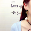 E-3938 New Arrival 3 Colors Gold Plated Alloy Ball Bar Chain Tassel Dangle Earrings Velvet Ball Drop Long Earrings Fashiom Women Jewelry