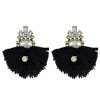 E-3939 Luxry Drop Earrings Shine AAA Zircon Crystal Dangle Stud Tassel Earring 4 Colors