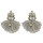 E-3939 Luxry Drop Earrings Shine AAA Zircon Crystal Dangle Stud Tassel Earring 4 Colors