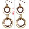 E-3943 New Arrival 2 Colors Gold Plated Alloy Dangle Earrings Drop Long Earrings Fashion Women Jewelry