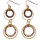 E-3943 New Arrival 2 Colors Gold Plated Alloy Dangle Earrings Drop Long Earrings Fashion Women Jewelry