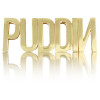 N-6788 New Design Gold Plated Alloy Letters Puddin Shape Fashion Accessory