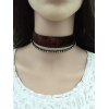 N-6581 2Pcs/set Necklace Jewelry Set Neckband Choker Rhinestone Crystal Necklace for Women