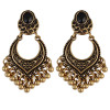 E-3944 Fashion Bohemian Vintage Gold Silver Plated Carving  Drop Shape Dangle Earrings For women Jewelry