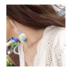 E-3941 Hot Sale Women's Long Earrings Silver Plated Alloy Chain Tassel Fringe Shiny Plates Dangle Drop Earrings Fashion Jewelry