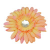 3Colors Fashion Fabric Flower Cute Crystal Brooch Pins for Women Jewelry