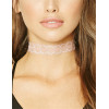 N-6591 3 Colors Punk Gothnic Style Lace Flower Shape Choker Necklace Short Calvicle Fashion Necklace Women Jewelry