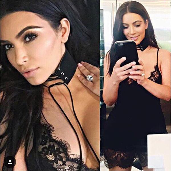 N-6472 5colors Fashion Choker Necklace Pink Black White Gray Velvet Collar Necklace for Women Jewelry