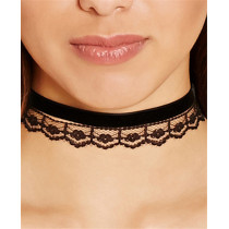 N-6592 Women Fashion  Black Lace Choker Necklaces Punk Gothic  Handmade Adjustable Neck Goth Boho Style Jewelry