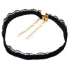 N-6592 Women Fashion  Black Lace Choker Necklaces Punk Gothic  Handmade Adjustable Neck Goth Boho Style Jewelry