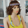 F-0381 Bohemian Handmade Embroidery Flower Elastic Rope Chain Wooden Beaded Feather Tassel Headdress Hairband Women Jewelry