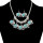 N-6608 Bohemian Turkish Ethnic Inlay Rhinestone Turquoise Tortoise /Leaf/Elephant Shape Pendant Necklaces Earrings For Women Set Jewelry