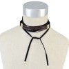 N-6607 European Style Gold Silver Fashion Necklaces Velvet Leather Choker Short Clavicle Necklaces For Women Jewelry