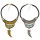 N-6617 Fashion Bohemian Black Leather Chain Wolf Teeth Shape Pendant Necklace can be Adjustable Chain for Women Jewelry