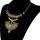 N-6618 Fashion Bohemian Black Leather Chain Wolf Teeth Shape Pendant Necklace Adjustable Chain Necklace for Women Jewelry
