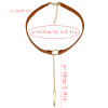 N-6619 Vintage Style Black Brown Adjustable Choker Velvet Necklace for Women Jewelry