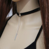 N-6619 Vintage Style Black Brown Adjustable Choker Velvet Necklace for Women Jewelry