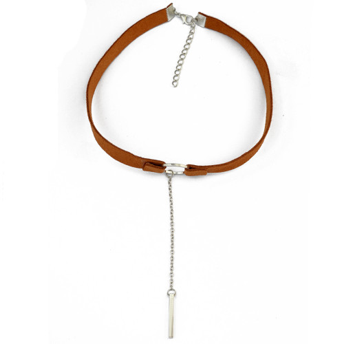 N-6619 Vintage Style Black Brown Adjustable Choker Velvet Necklace for Women Jewelry
